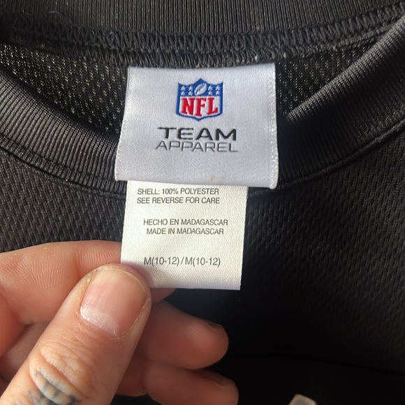 NFL Team Apparel Raiders Jersey Youth Medium - Picture 2 of 3